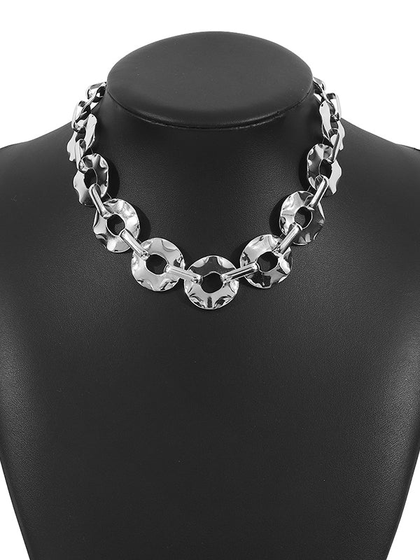 Collier géométrique normcore, à chaîne