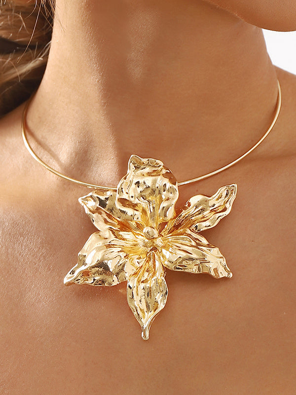 Collier en forme de fleur