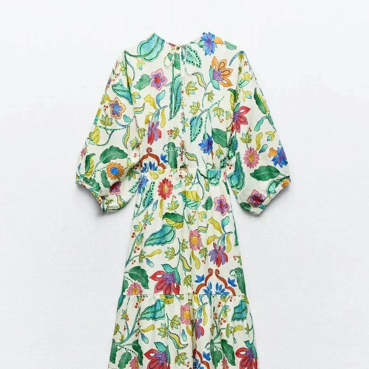 Bea - Robe maxi d'été fleurie