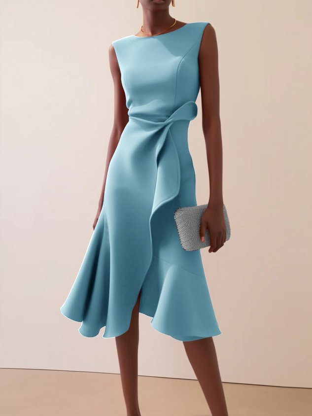 Beatrice | Robe Midi Asymétrique Drapée