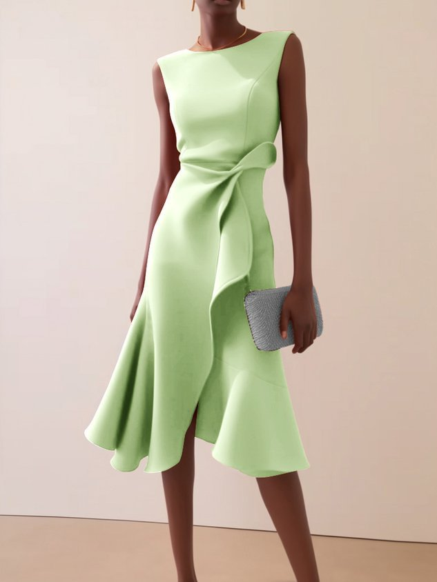 Beatrice | Robe Midi Asymétrique Drapée