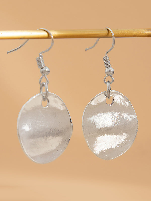 Boucles d'oreilles pendantes géométriques normcore, à chaîne