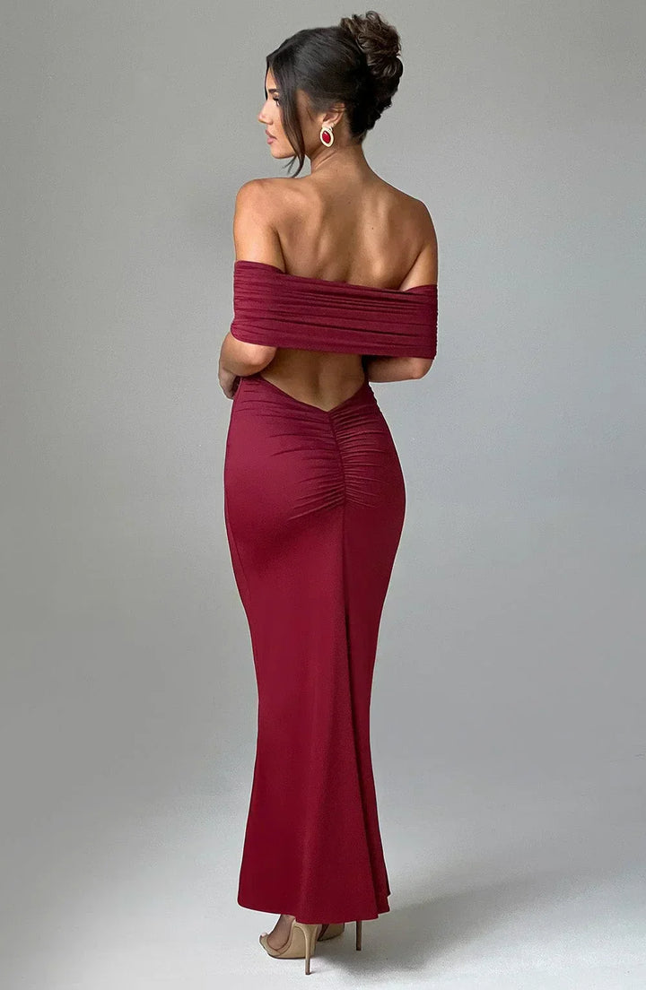 Violet | Robe Maxi Décolletée dans le Dos