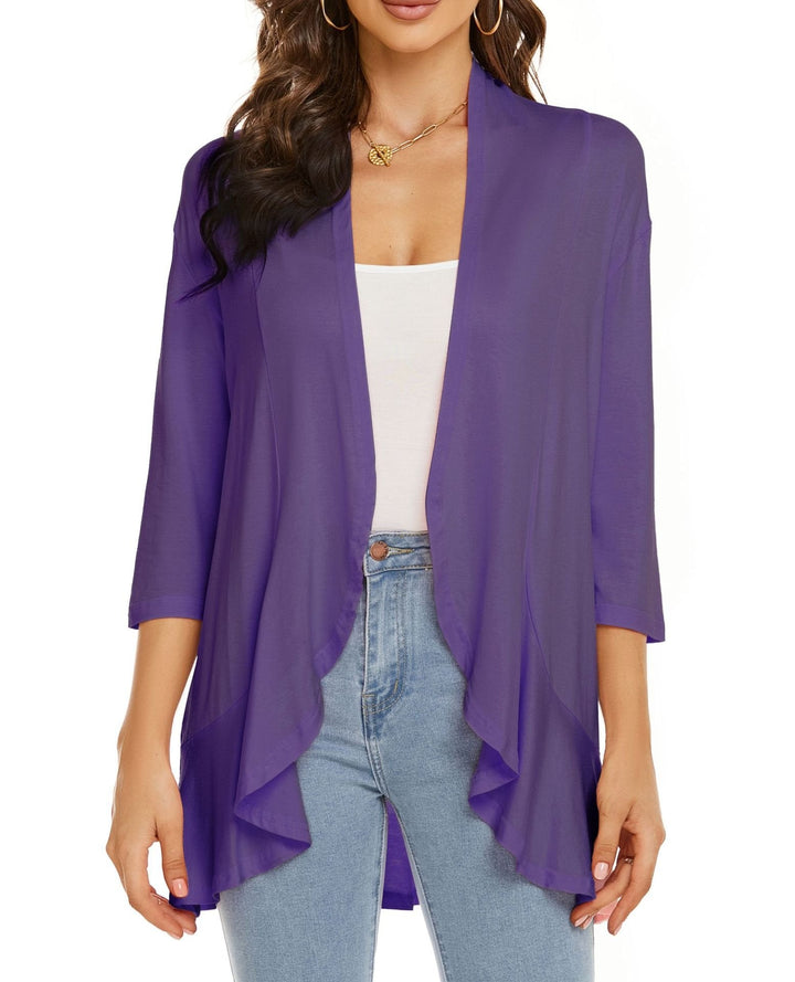 Bella | Cardigan Drapé à Devant Ouvert pour Femmes