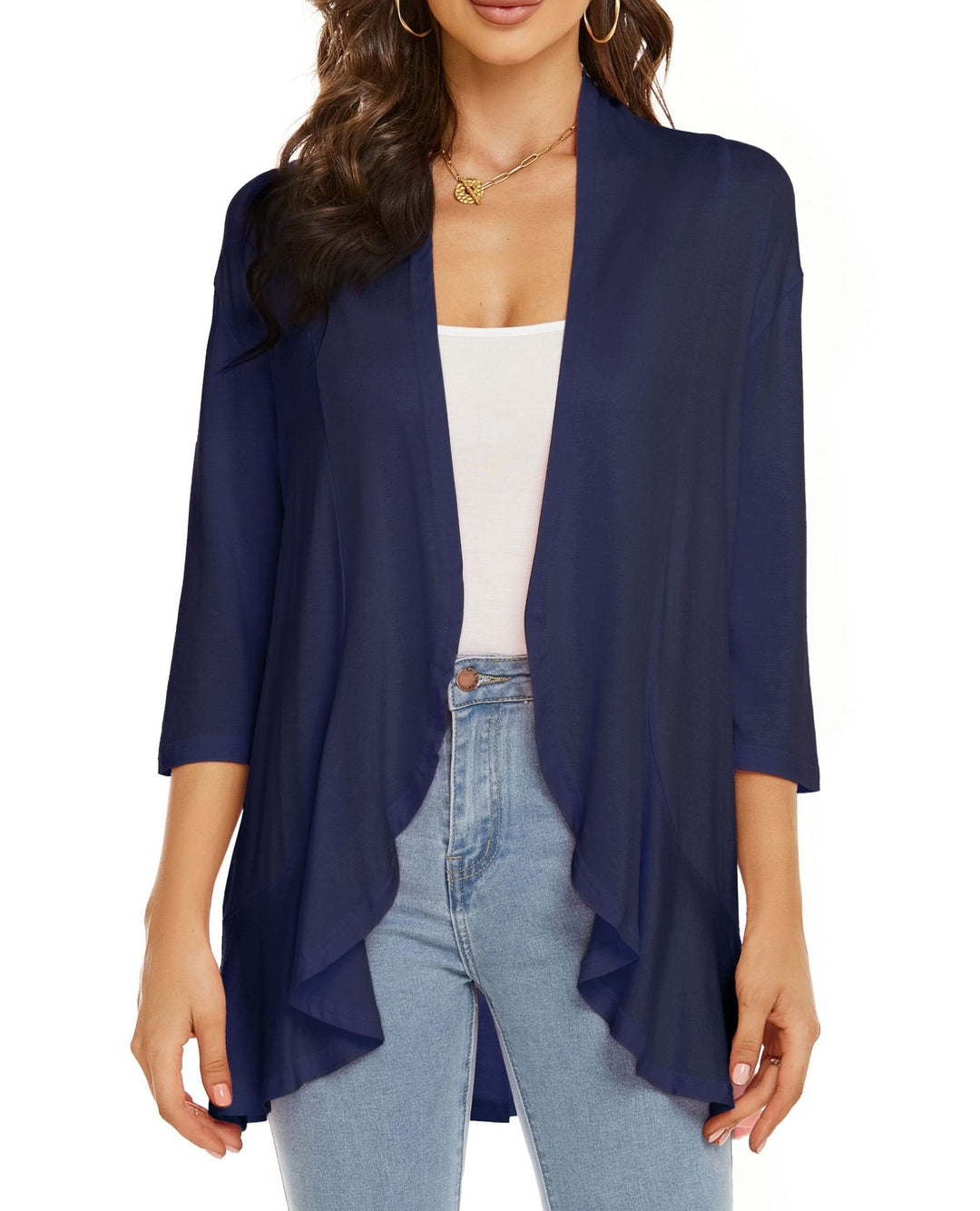 Bella | Cardigan Drapé à Devant Ouvert pour Femmes