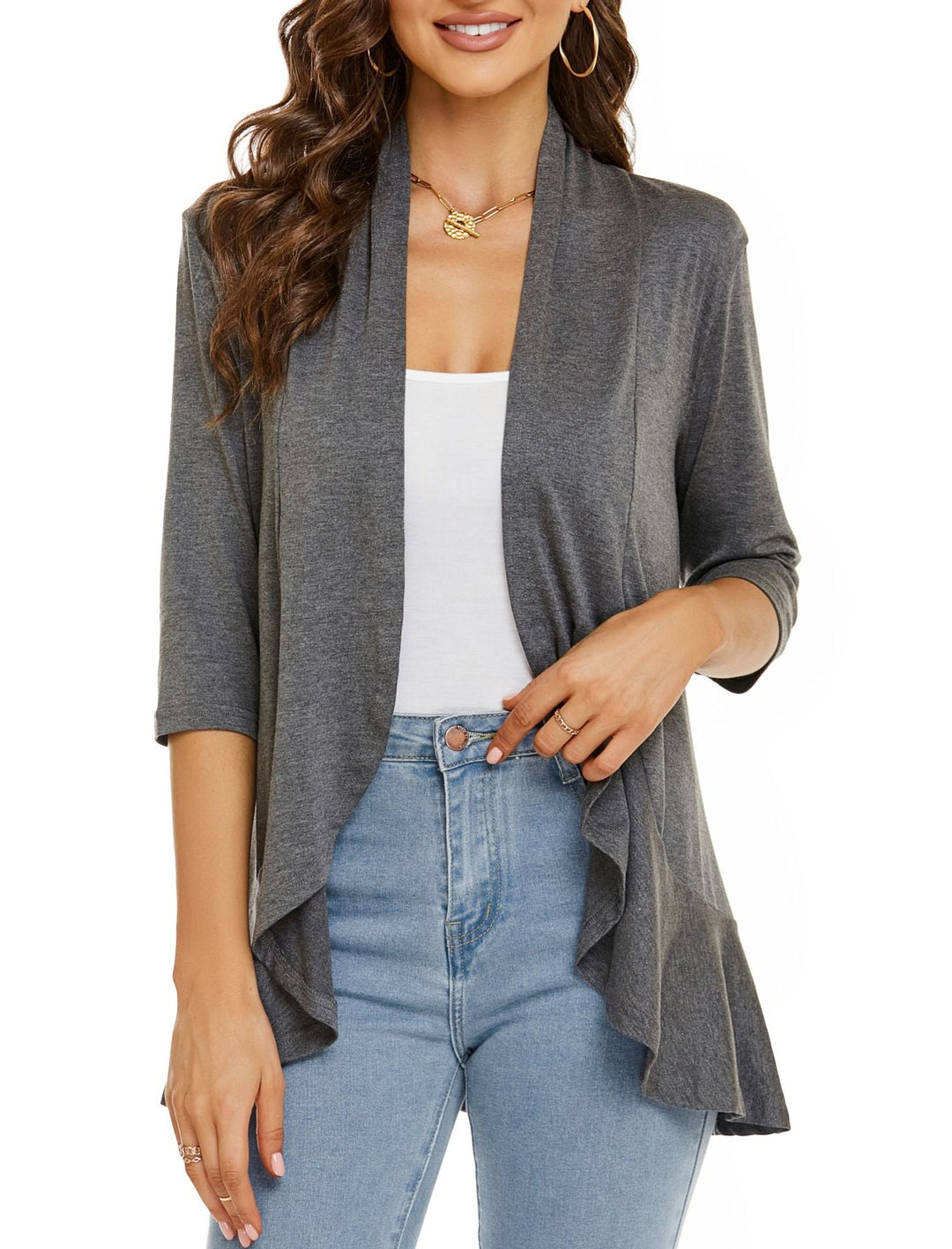 Bella | Cardigan Drapé à Devant Ouvert pour Femmes