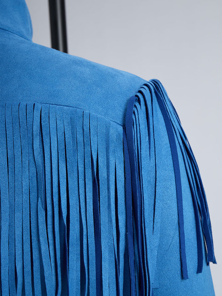 Benedetta | Robe Minikleid Western à Franges pour Femmes