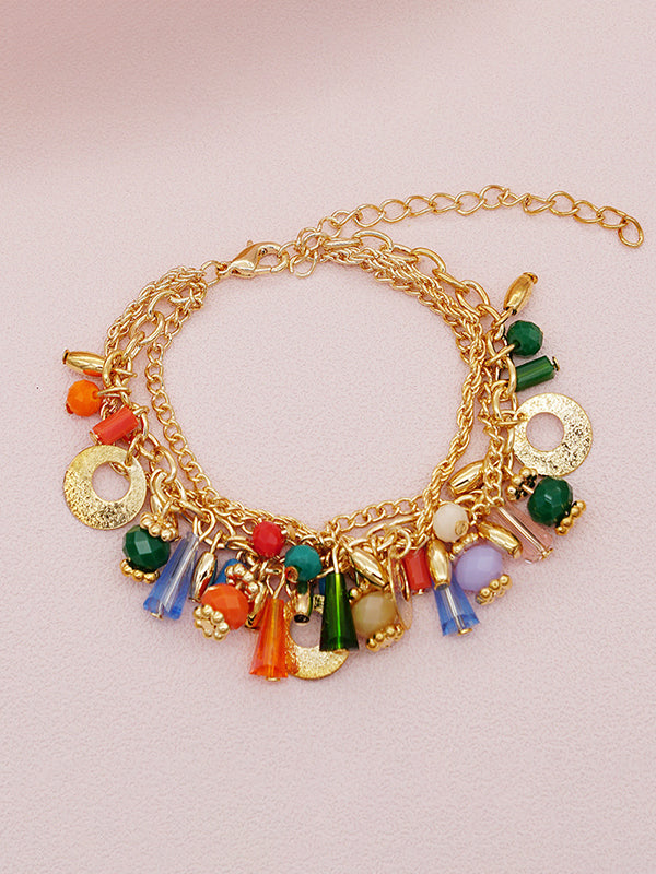Bracelet superposé à chaîne