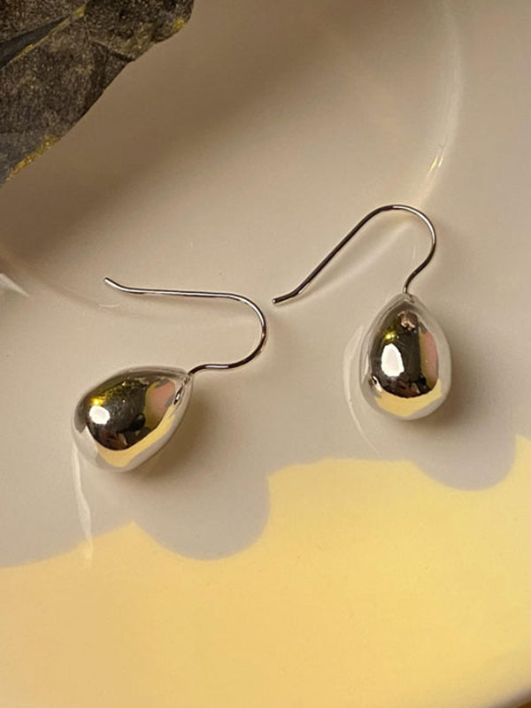 Accessoires de boucles d'oreilles en forme de goutte d'eau géométrique simple
