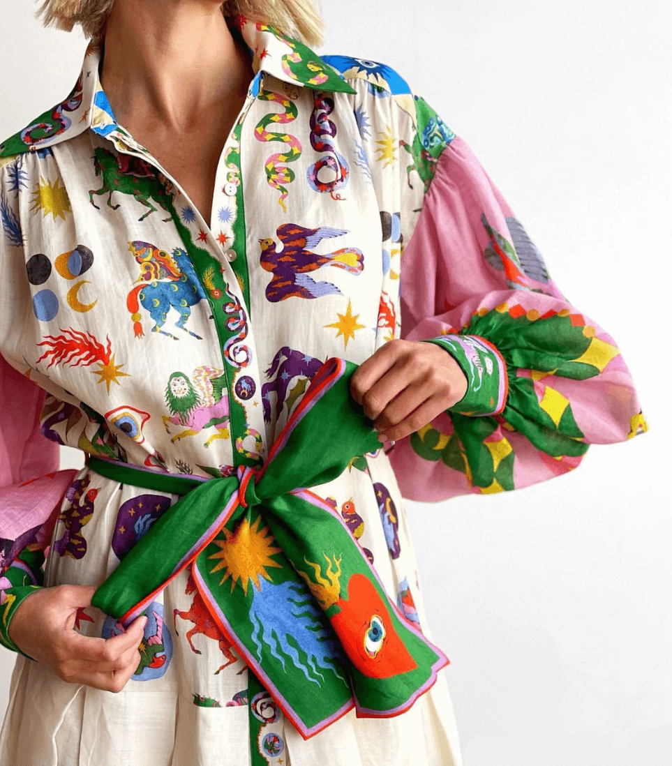 Dorthe - Robe maxi italienne élégante.