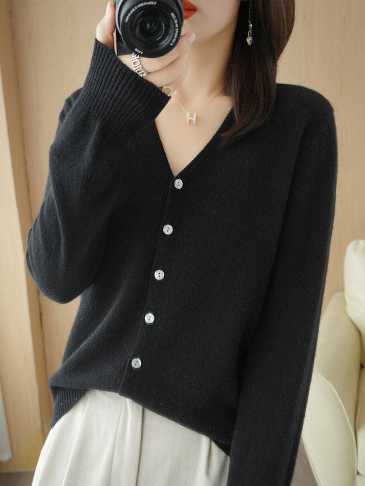 Cardigan pour femmes avec décolleté en V | Décontracté