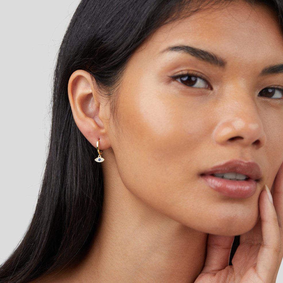 Boucles d'oreilles gouttes d'yeux