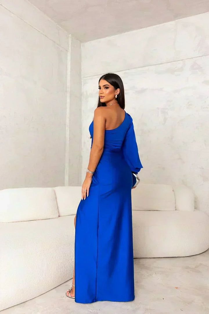 Sophie | Robe maxi élégante pour femmes, décolleté asymétrique