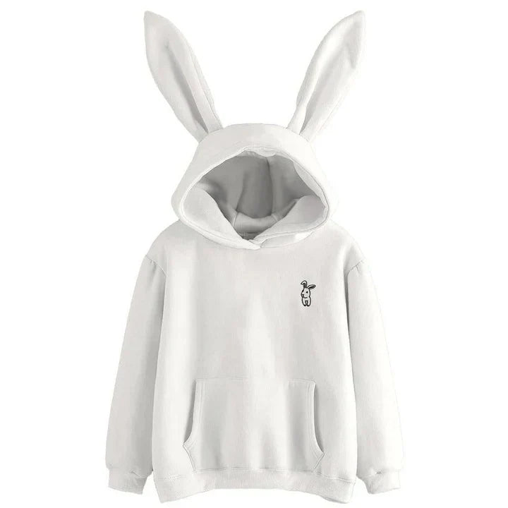 Mlada | Sweat à capuche confortable et ludique avec oreilles de lapin pour femmes