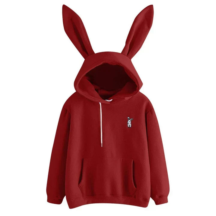 Mlada | Sweat à capuche confortable et ludique avec oreilles de lapin pour femmes