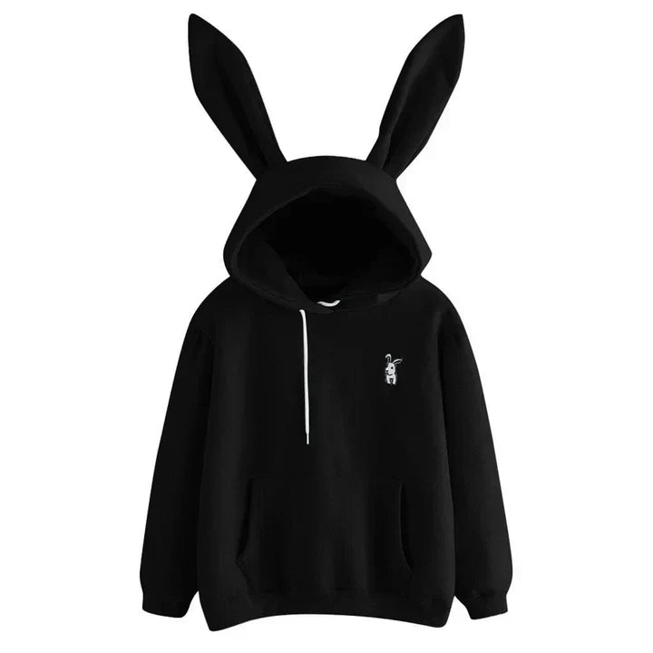 Mlada | Sweat à capuche confortable et ludique avec oreilles de lapin pour femmes