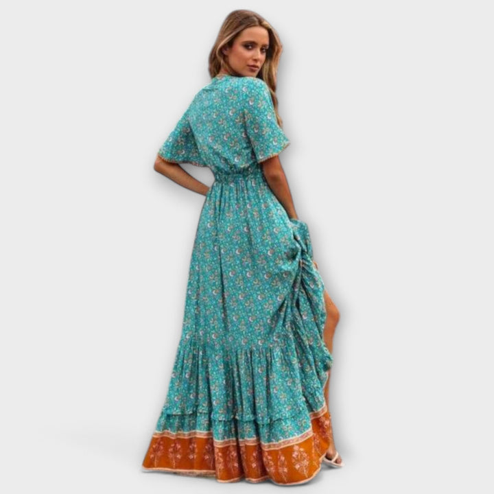 Talitha – Robe maxi au charme folklorique
