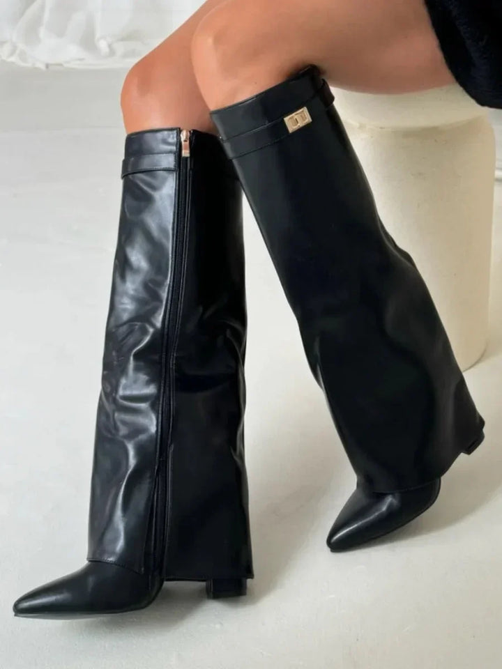 Elena | Bottes élégantes en daim pour femmes