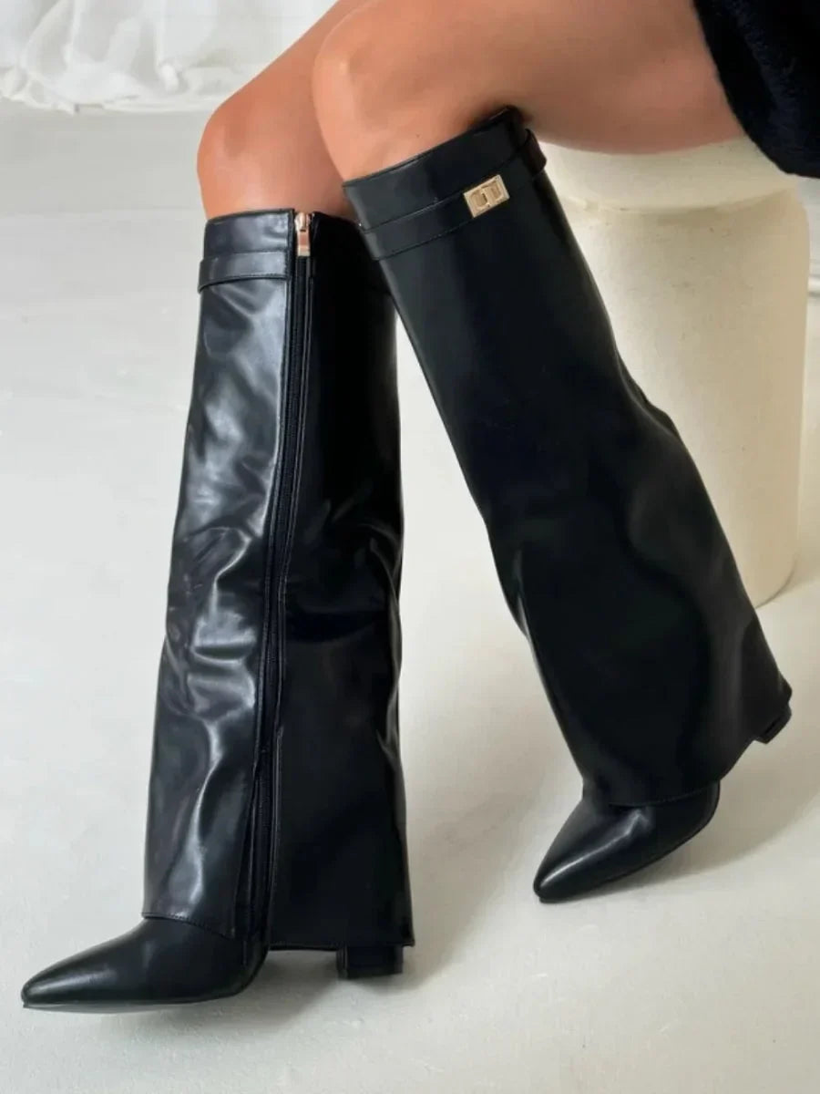 Elena | Bottes élégantes en daim pour femmes