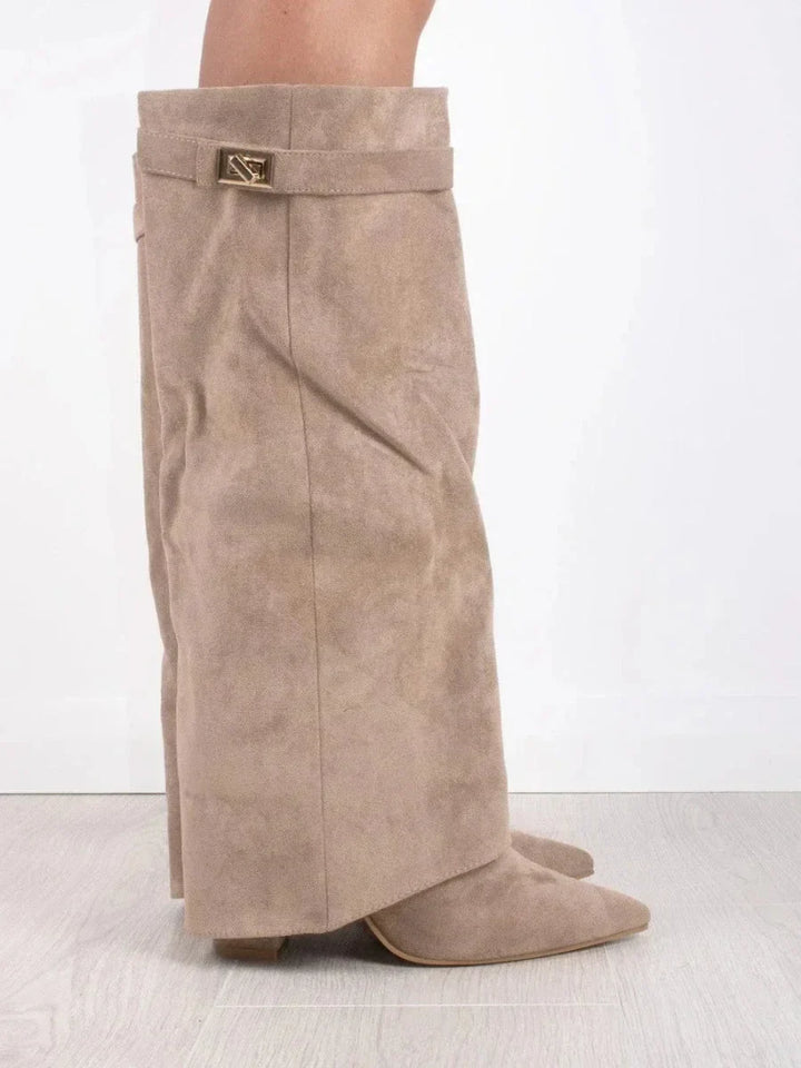 Elena | Bottes élégantes en daim pour femmes