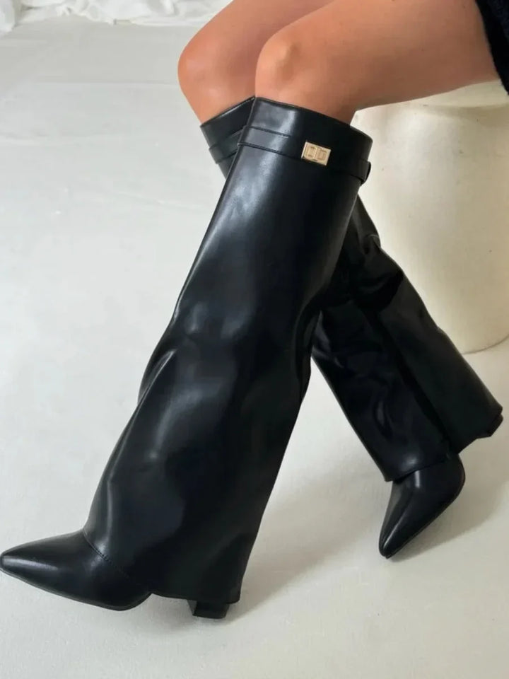 Elena | Bottes élégantes en daim pour femmes