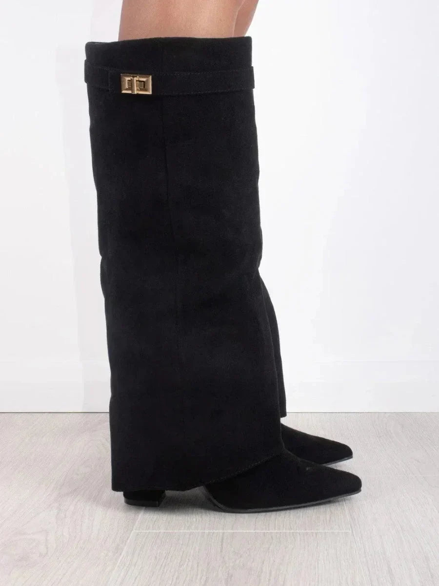 Elena | Bottes élégantes en daim pour femmes