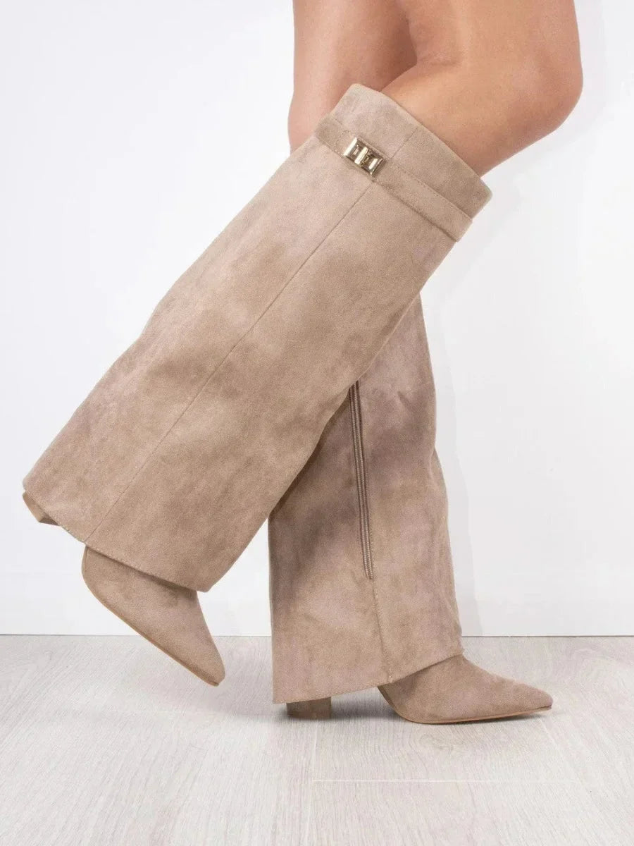 Elena | Bottes élégantes en daim pour femmes