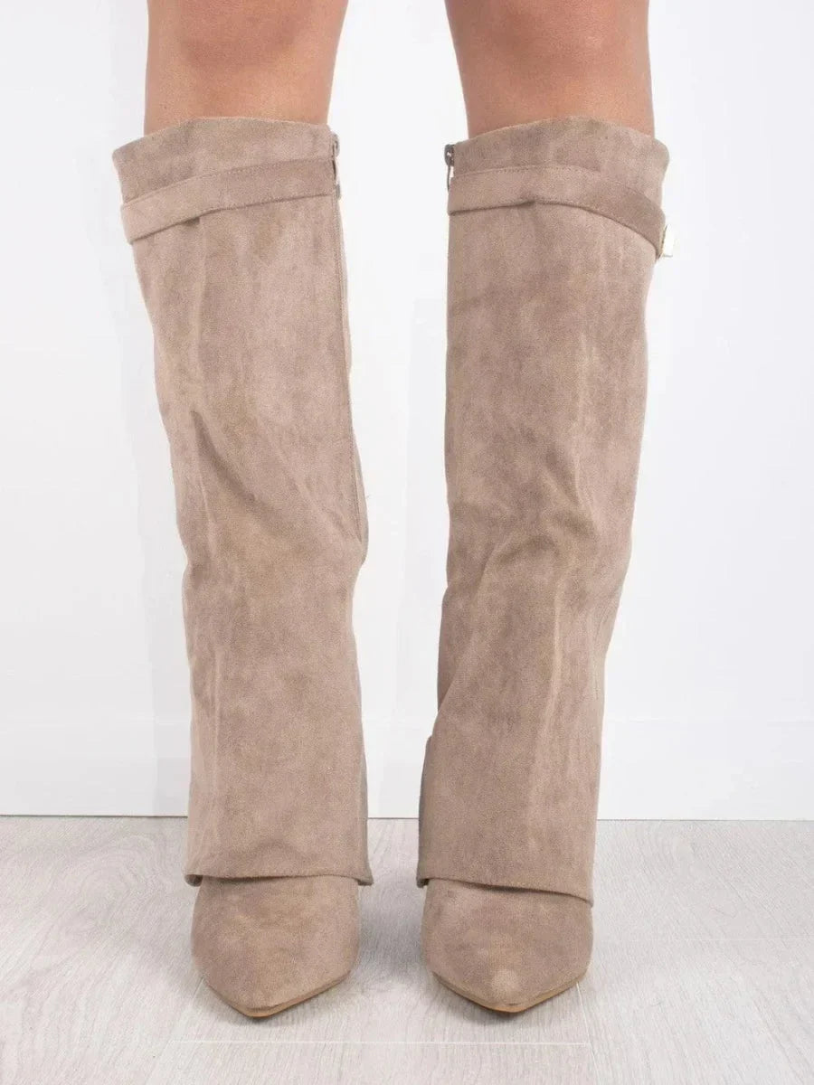 Elena | Bottes élégantes en daim pour femmes