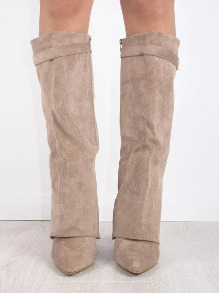 Elena | Bottes élégantes en daim pour femmes