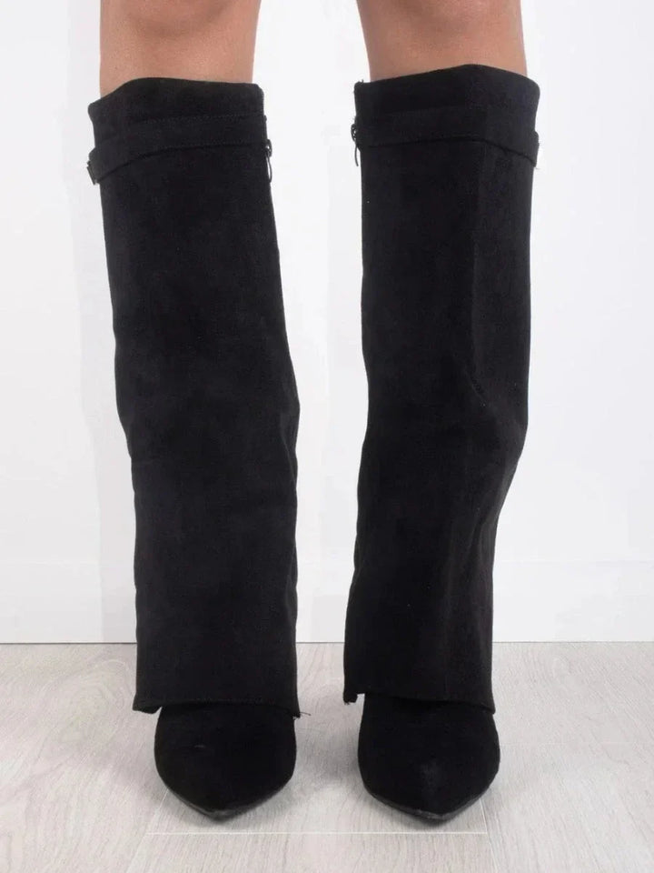 Elena | Bottes élégantes en daim pour femmes
