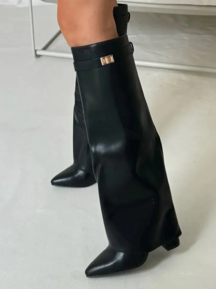 Elena | Bottes élégantes en daim pour femmes