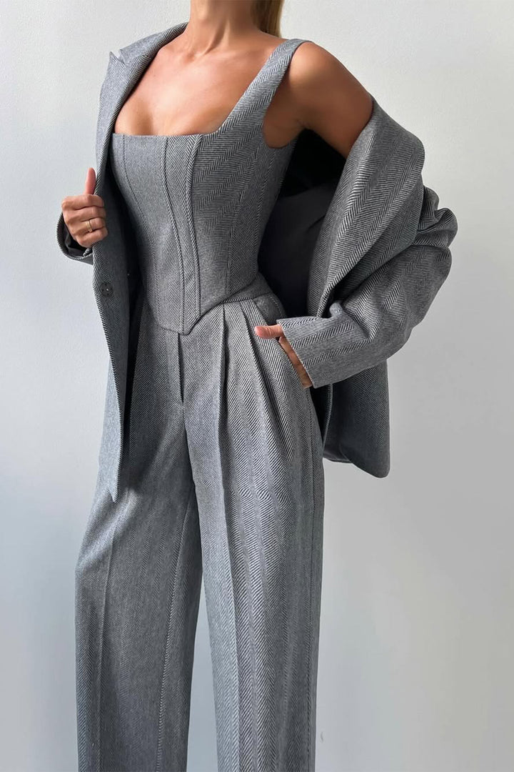 Brianna | Ensemble de costume pantalon pour femmes en trois pièces