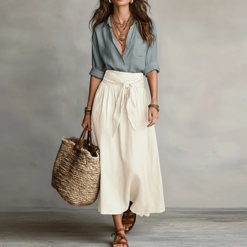 Brunilda | Ensemble Deux Pièces Femme Blouse Jupe