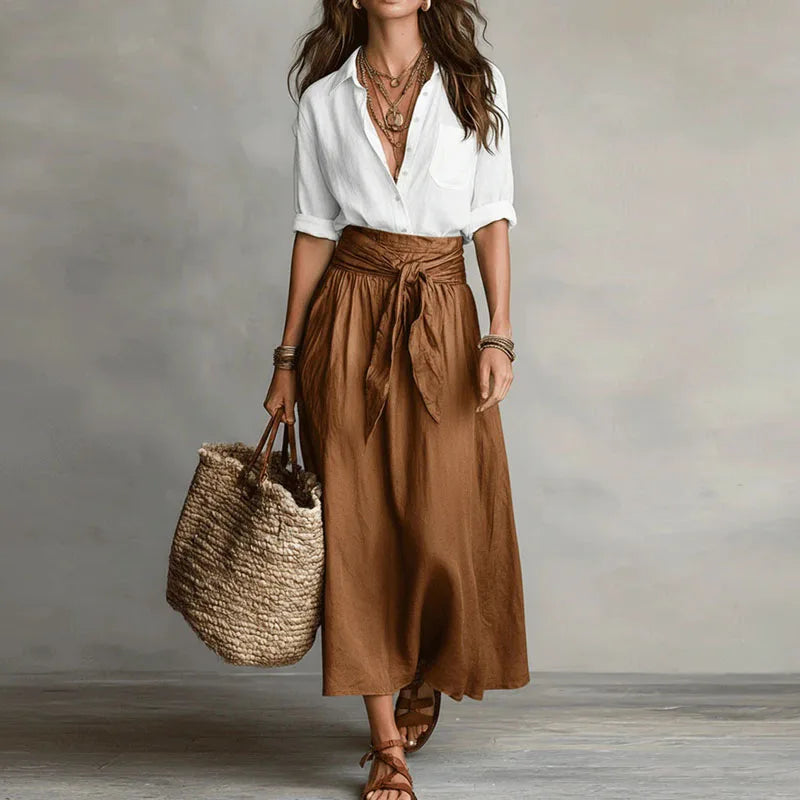 Brunilda | Ensemble Deux Pièces Femme Blouse Jupe