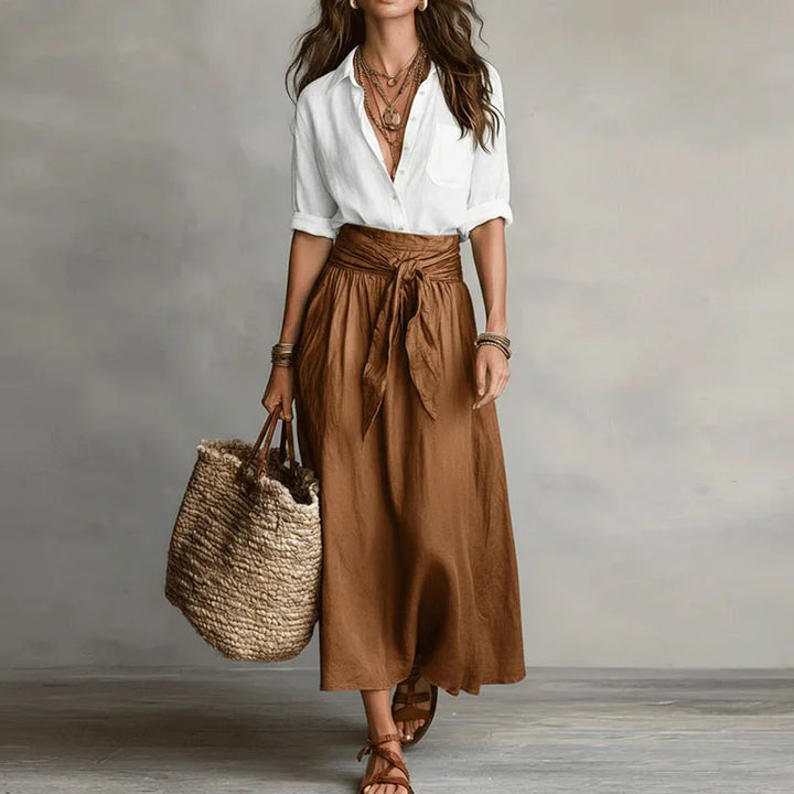 Brunilda | Ensemble Deux Pièces Femme Blouse Jupe