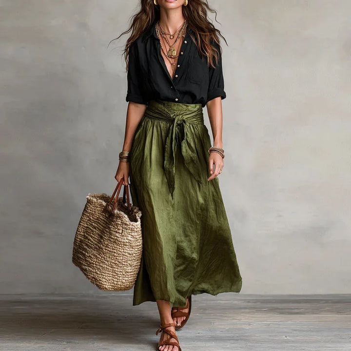 Brunilda | Ensemble Deux Pièces Femme Blouse Jupe