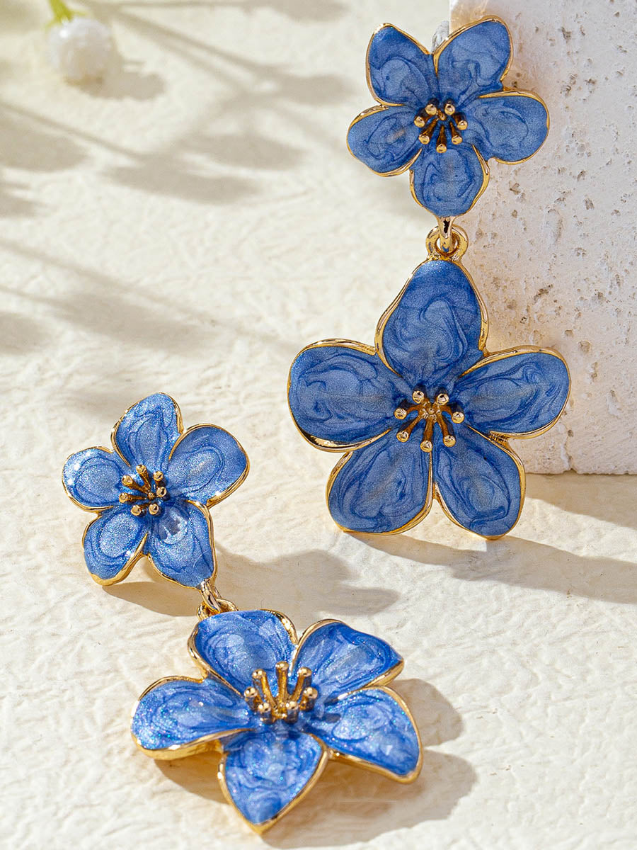 Boucles d'oreilles en forme de fleur
