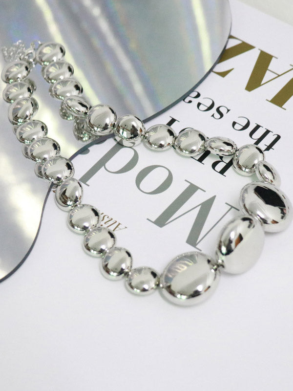 Collier brillant couleur unie