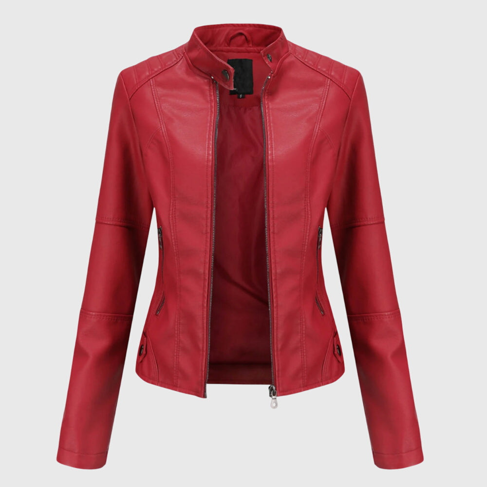 Sophie | Veste en cuir biker confortable pour femmes