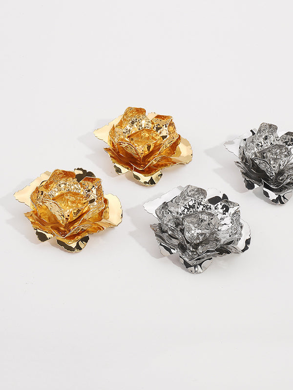 Boucles d'oreilles pendantes en forme de fleur