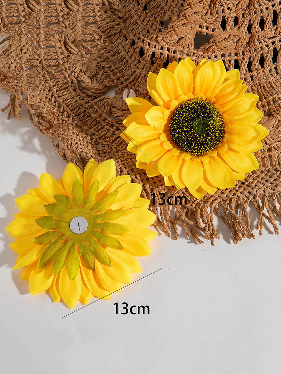 Boucles d'oreilles pendantes en forme de fleur