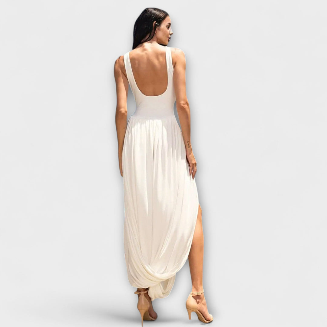Lyvianne – Robe maxi à silhouette drapée