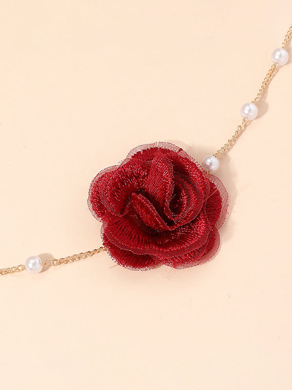 Collier à fleurs en 3D