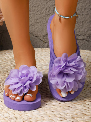 Mules en forme de fleur, à bout ouvert