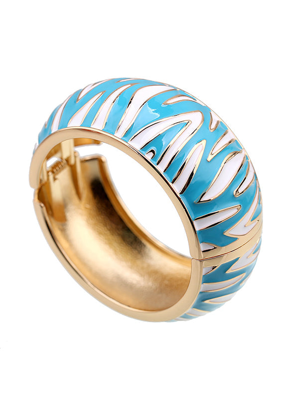 Accessoires pour bracelets géométriques à rayures zébrées