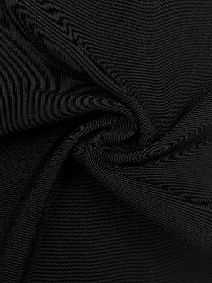 Pantalon rayé décontracté à manches longues, coupe près du corps, couleur contrastée