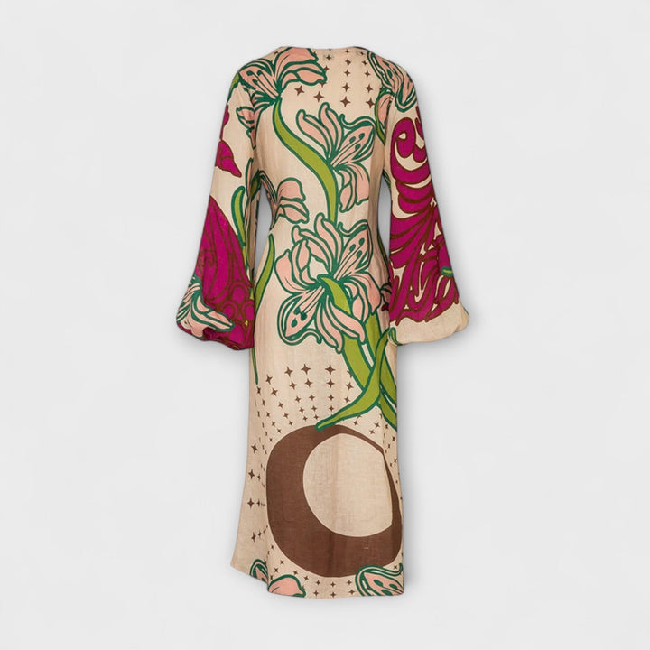 Tracey - Robe maxi avec ceinture à la taille