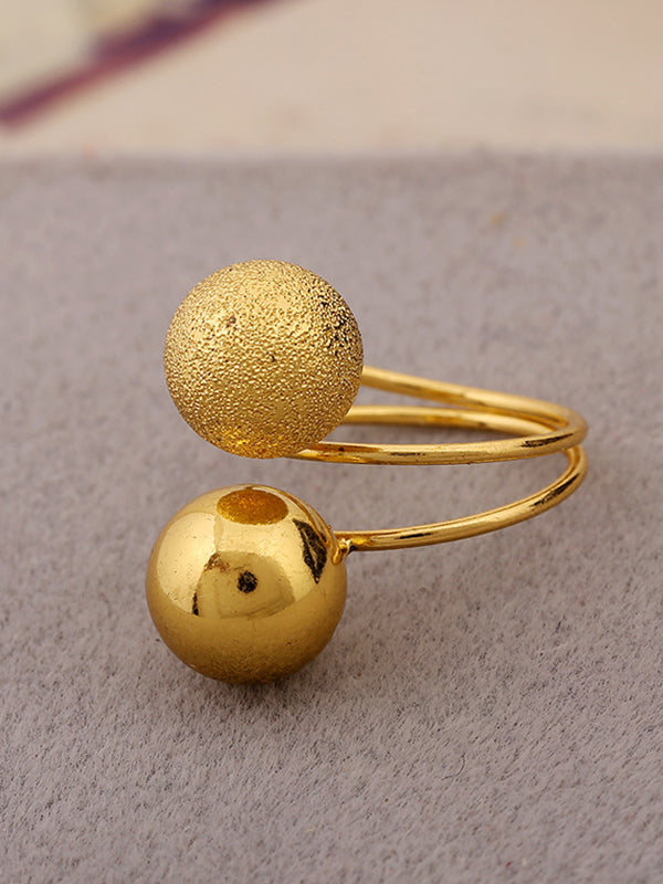 Bague décontractée réglable géométrique