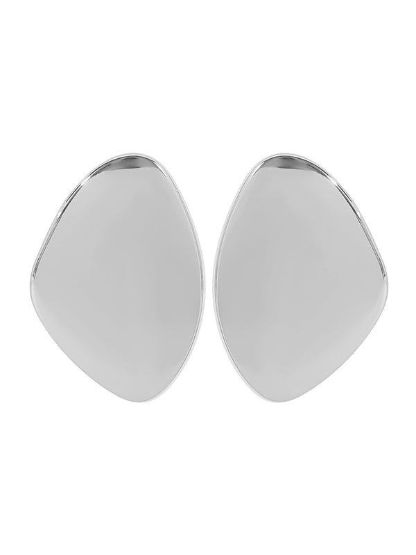 Boucles d'oreilles pendantes géométriques normcore, couleur unie