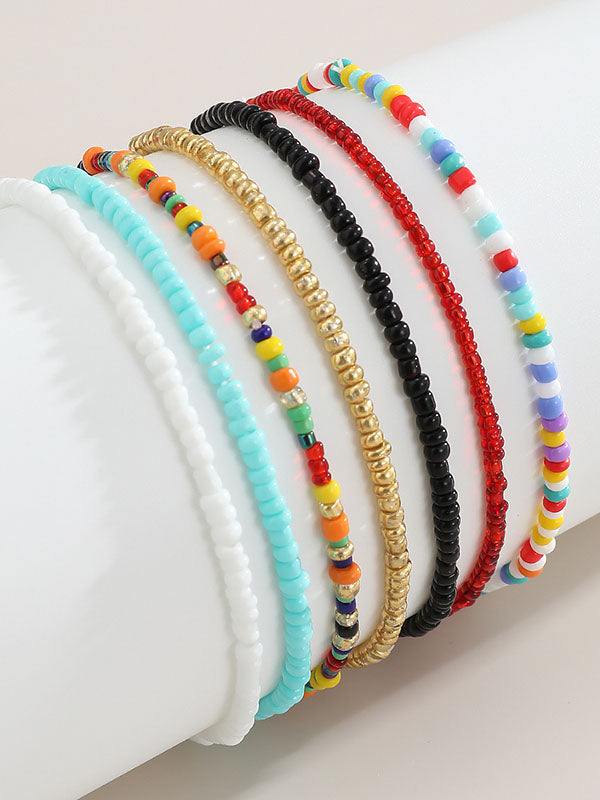 Bracelet multicolore à perles